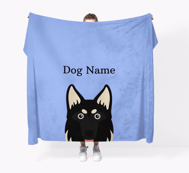 'Peeking Icon' - Personalised {breedFullName} Blanket